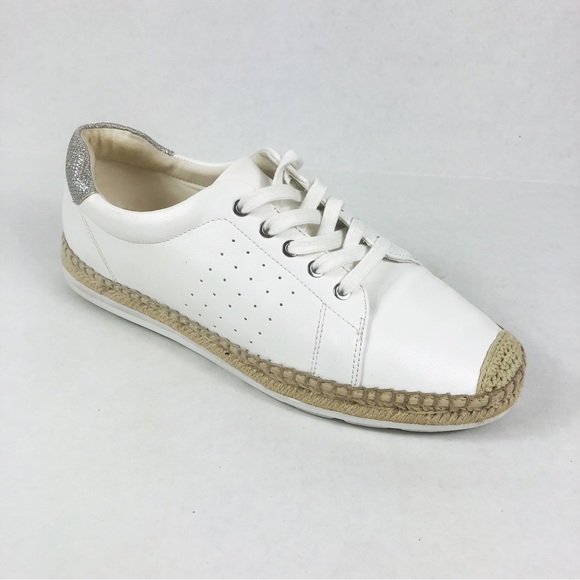 Aldo Shoes - Aldo Espadrille Jute Lace Up Sneaker | White Silver | Size 10